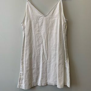 Aritzia white jean dress